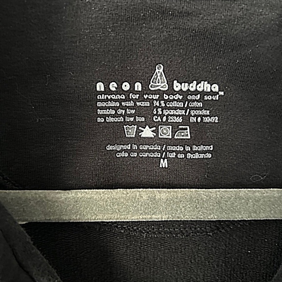 Neon Buddha black button front ruffle jacket Size M - Picture 8 of 12